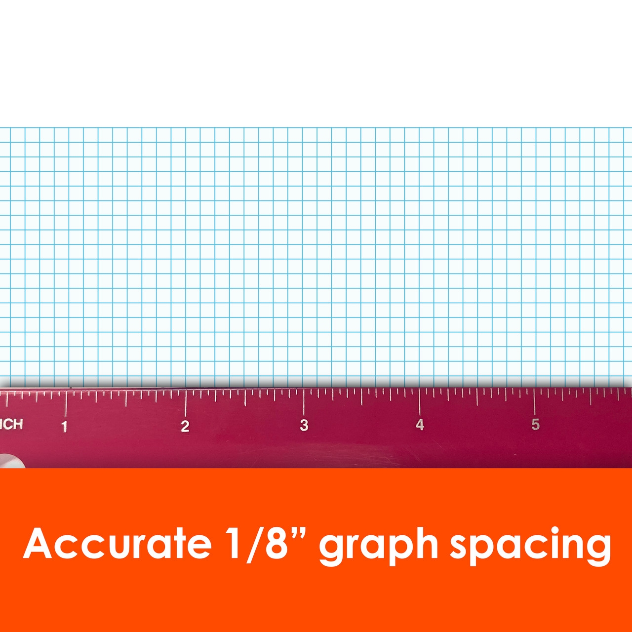 1 8 graph paper roll 36 x 120 blue