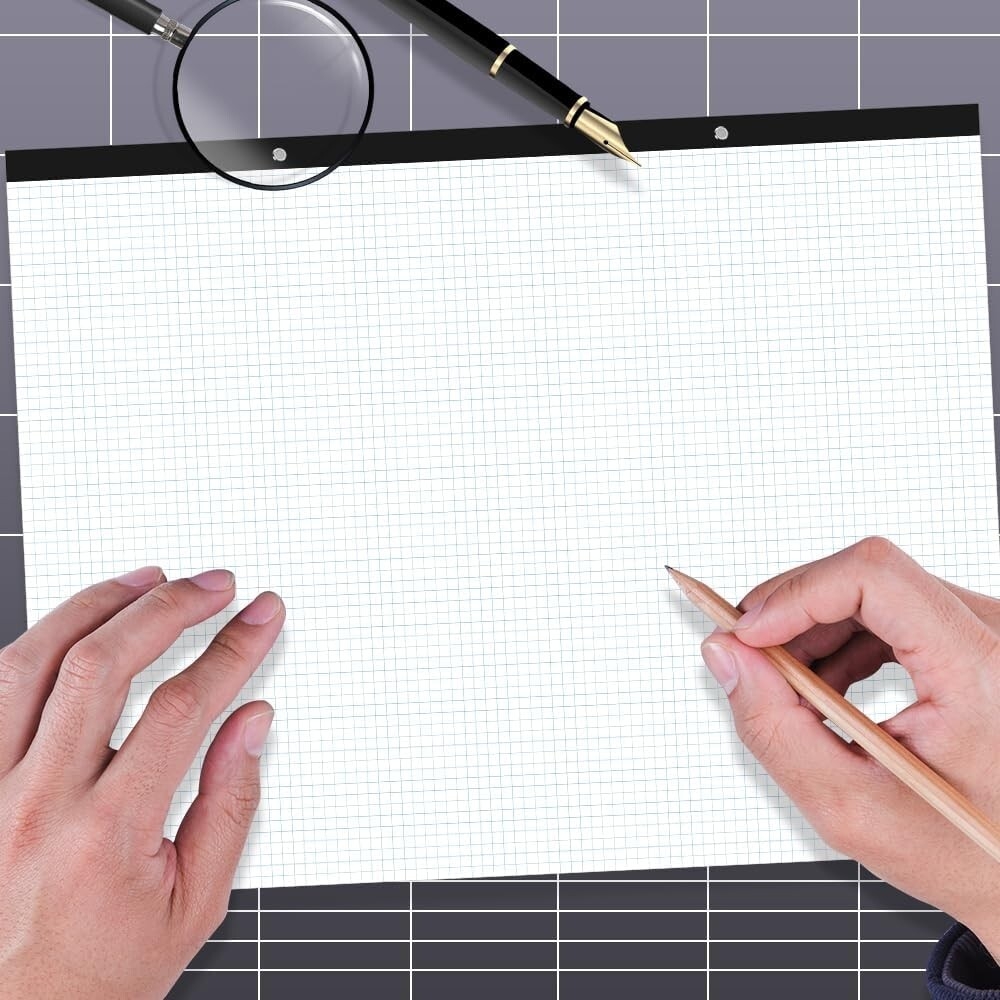 1 Cm Graph Paper Graph Paper Pad 2 Pack Giant Engineering S 22 x17 Blue Grid 100 Sheets Each For Architects Designers Large Grid Paper 11 X 17 Paper