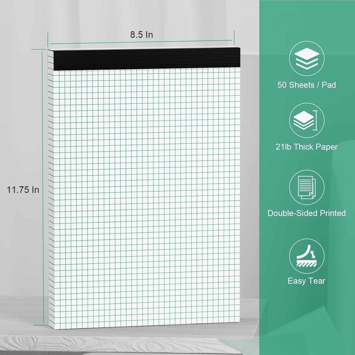 1 Grid Paper School Smart Graph Paper 500 Sheets 1 2 Inch Grid Double Sided For Math Science 1 2 Inch Graph Paper
