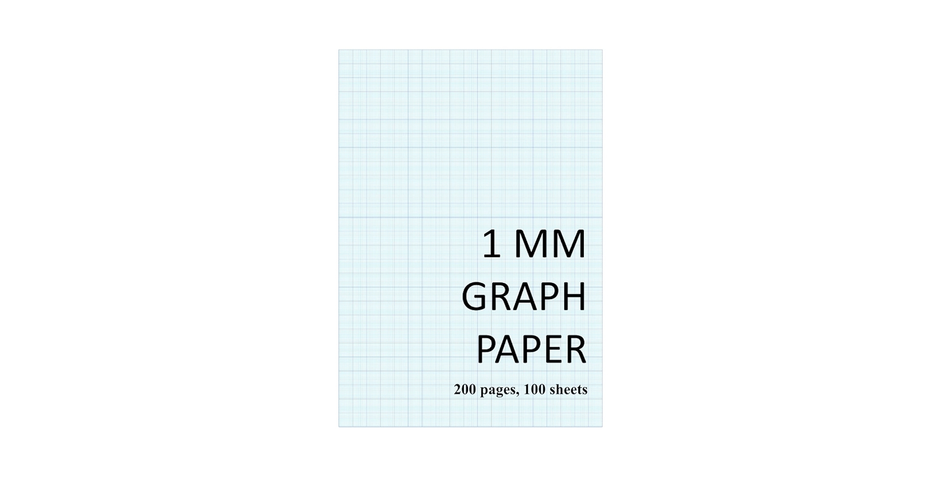 1 MM GRAPH PAPER 1 Mm Thin And 10 Mm Thicker Light Blue Grid Lines metric 200 Pages Azzed Emma Amazon au Books