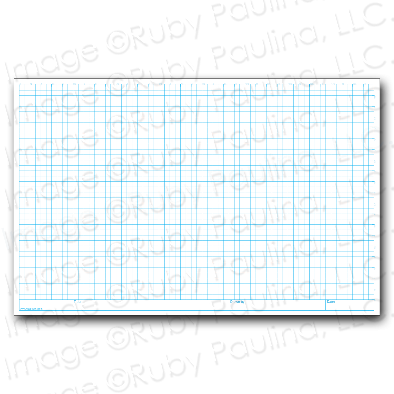 11x17 Quad Ruled Filler Paper 100 Squared Quadrilled Sheets