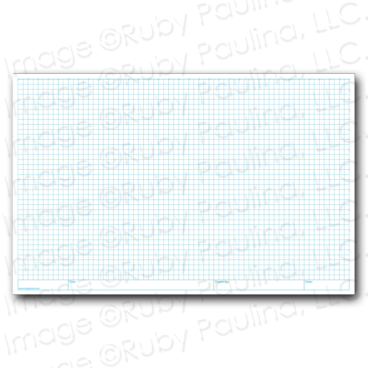 11x17 Quad Ruled Filler Paper 100 Squared Quadrilled Sheets