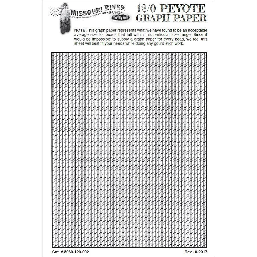 12 0 bead peyote graph paper 10 pk i bead inc