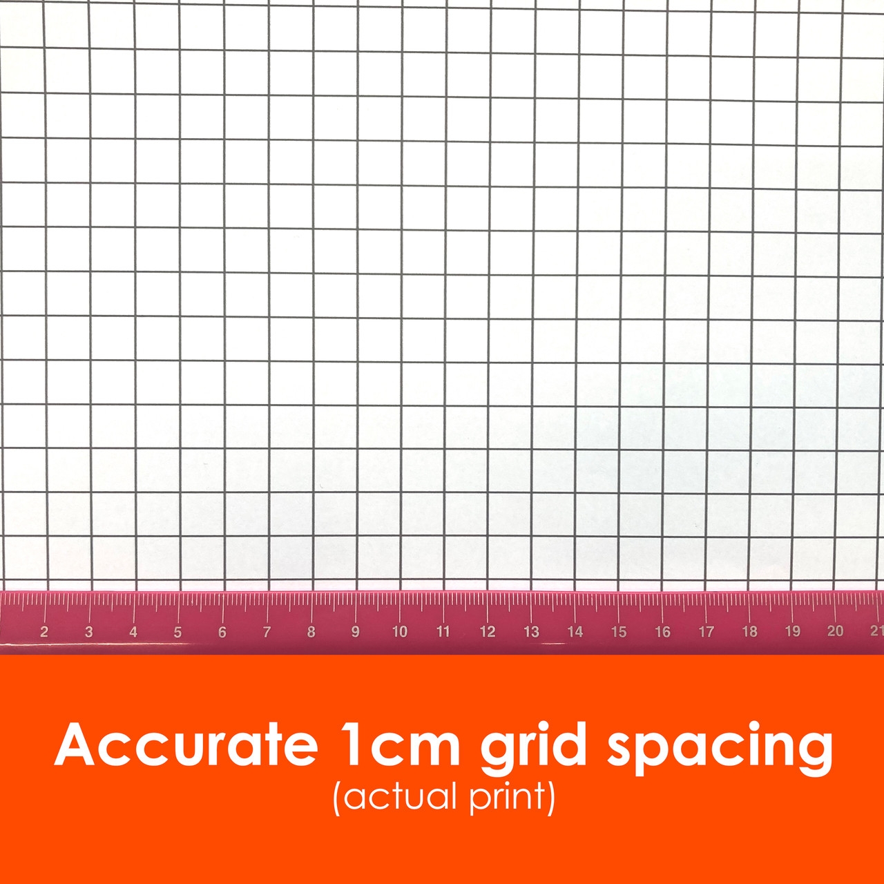 1cm Graph Paper Roll 36 X 120 Black