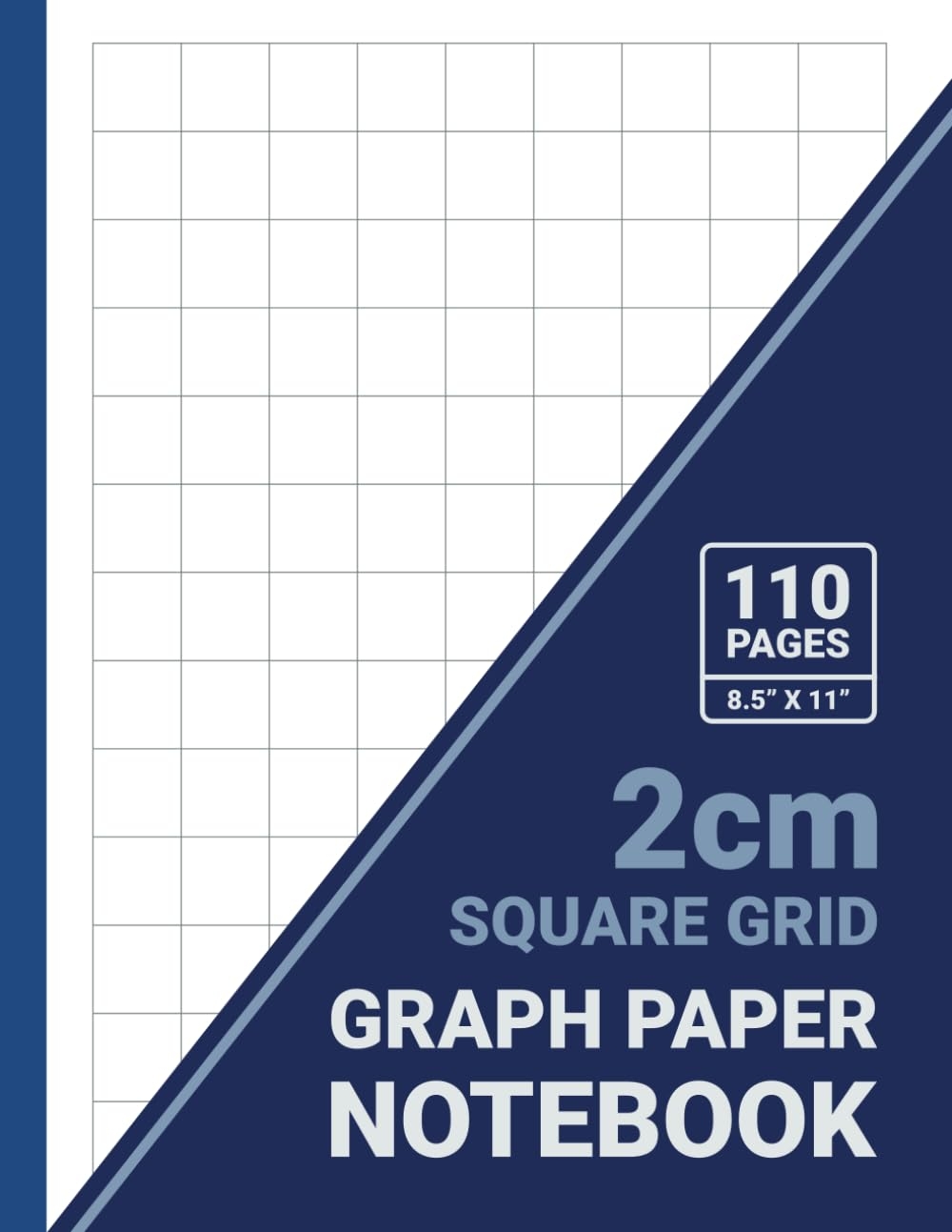 2 Cm Square Grid Graph Paper Notebook