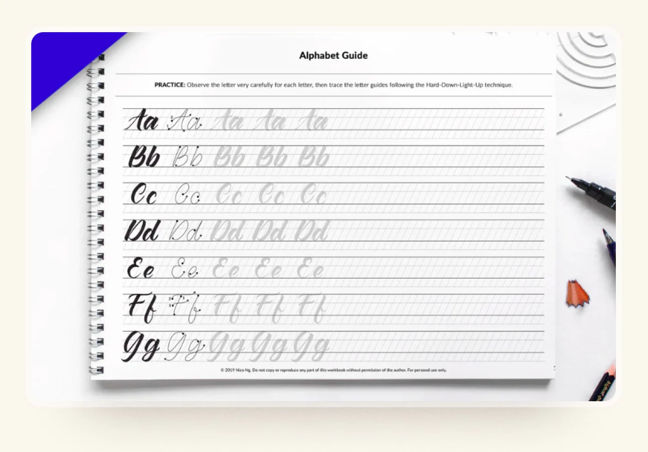 Calligraphy Paper Printable Free