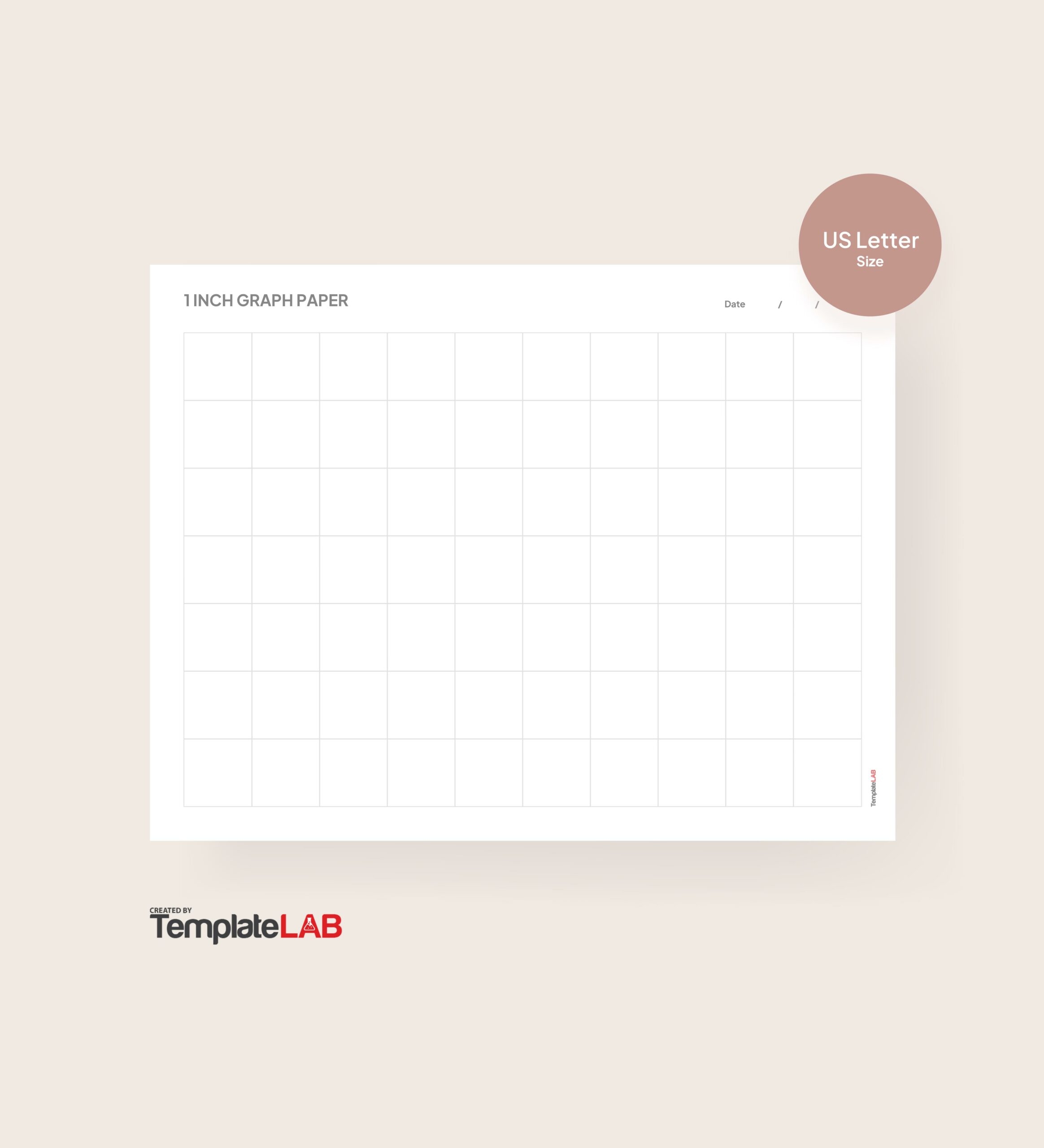1 Inch Graph Paper Free Printable