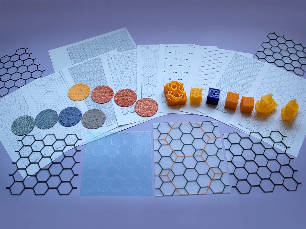 1 Inch Hex Graph Paper Printable