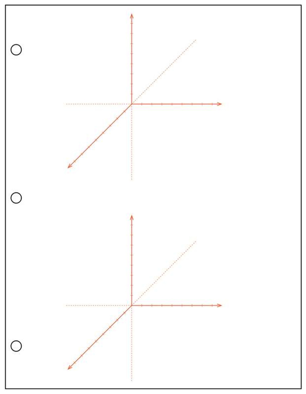 3 D Axis Graph Paper Red 500 Sheet Ream 150026 Geyer Instructional Products