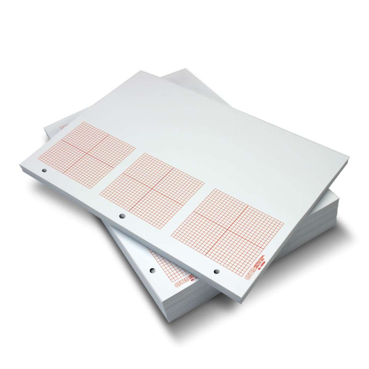 3 Grid Graph Paper Red 500 Sheets Geyer Instructional