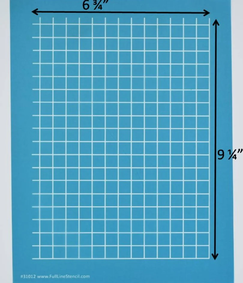 31012 Straight Half Inch Grid Hancy Creations Full Line Stencil Store