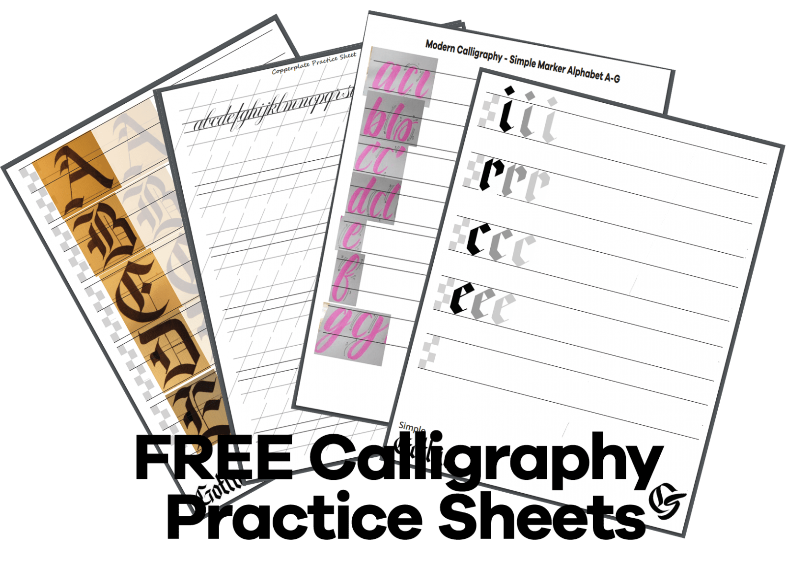 4 Free Printable Calligraphy Practice Sheets PDF Download Calligrascape