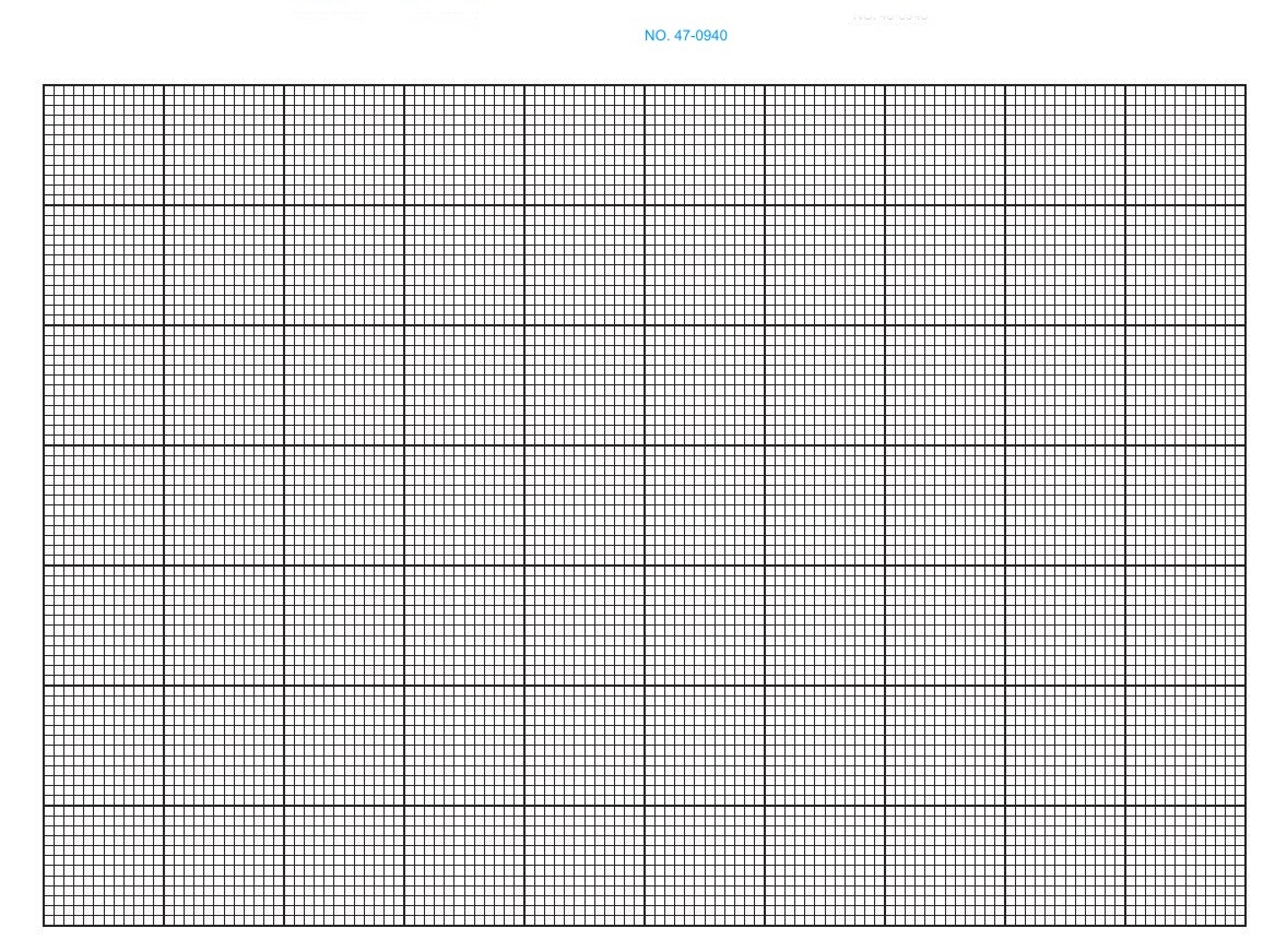 470940 K E Green 12 X 12 Grid Bond Graph Paper Size 11 X 16 1 2 