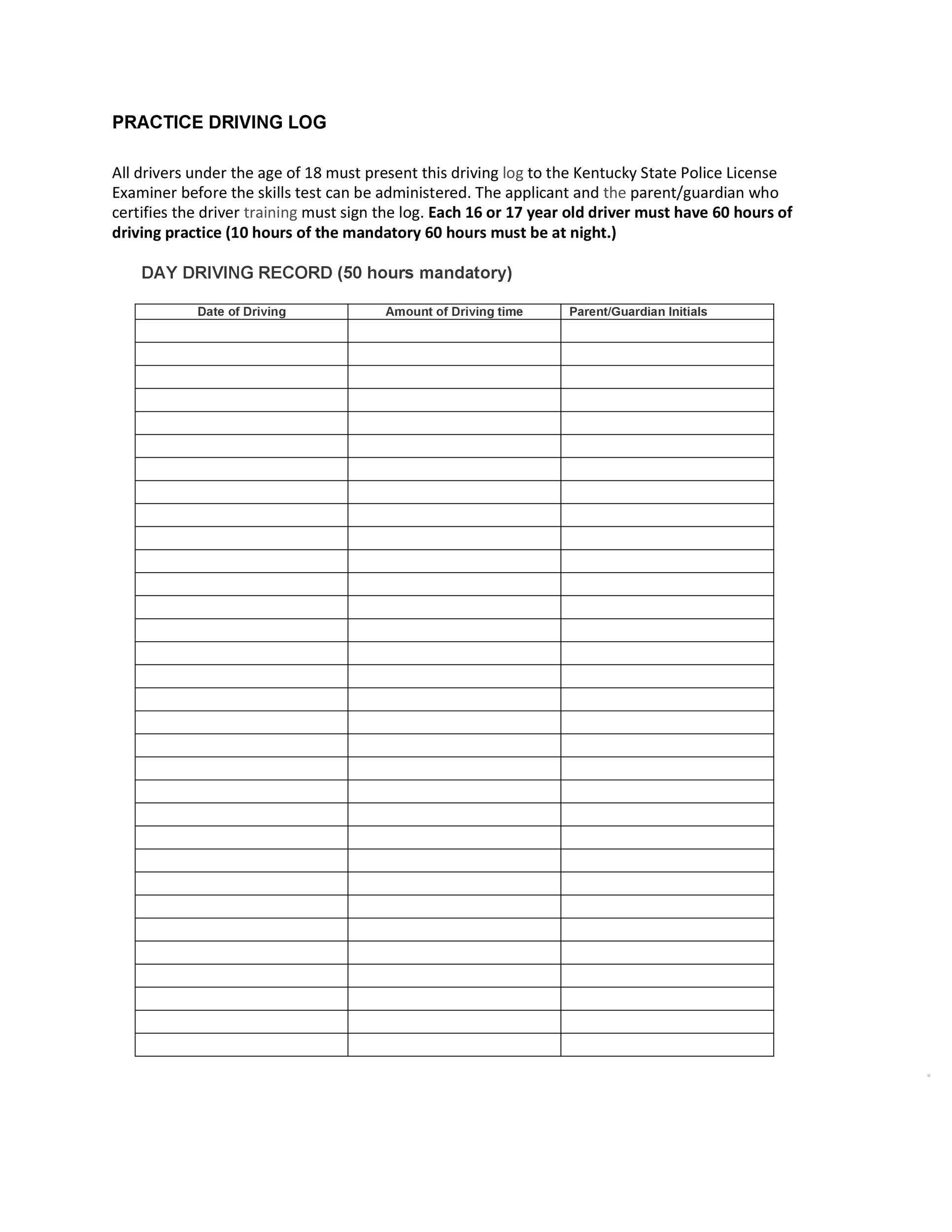 Printable Paper Logs For Truckers