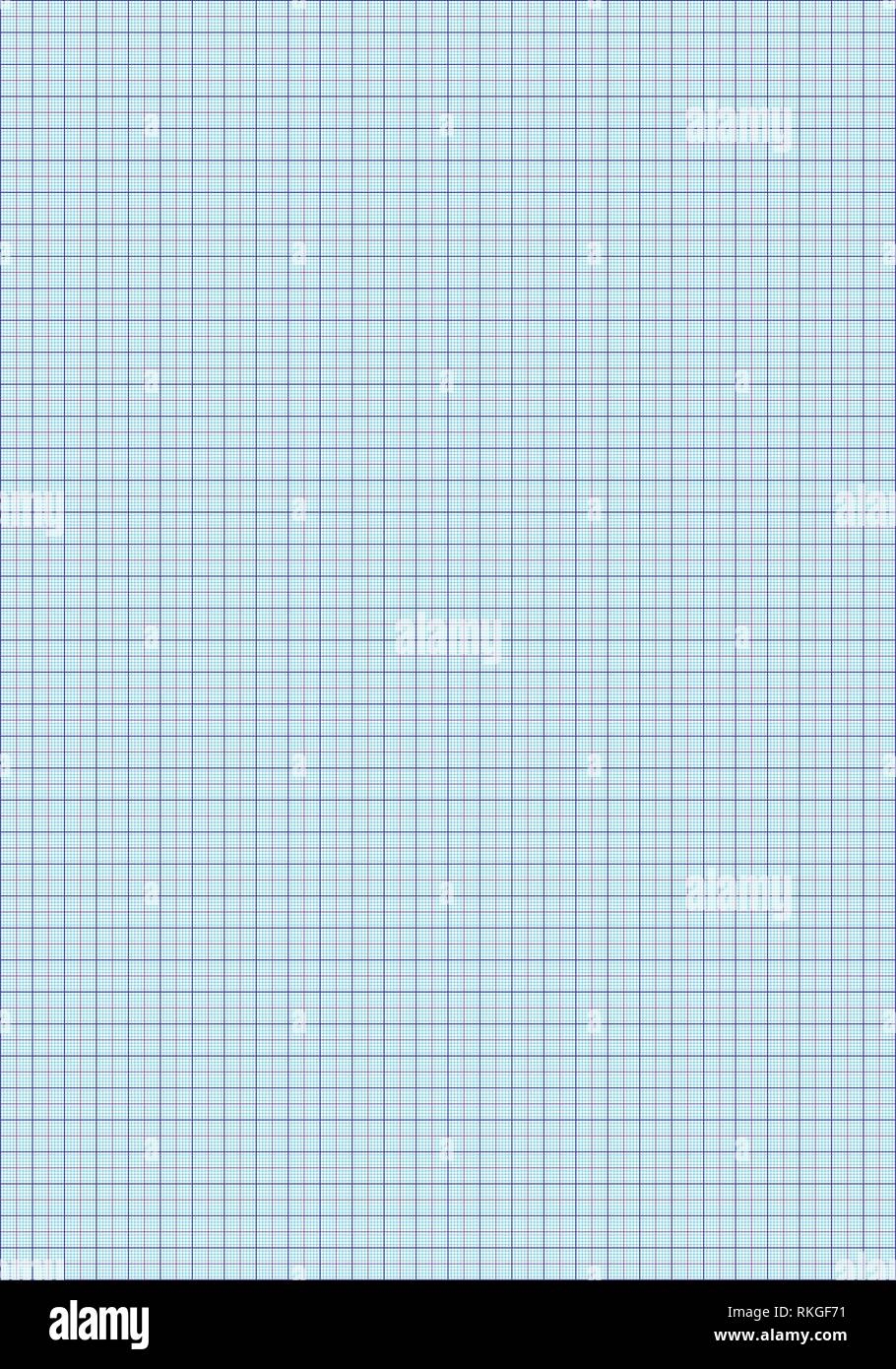 A3 GRAPH PAPER STANDARD FOR PRINTING WITH 1 Cm And 5 Mm Separators Stock Vector Image Art Alamy