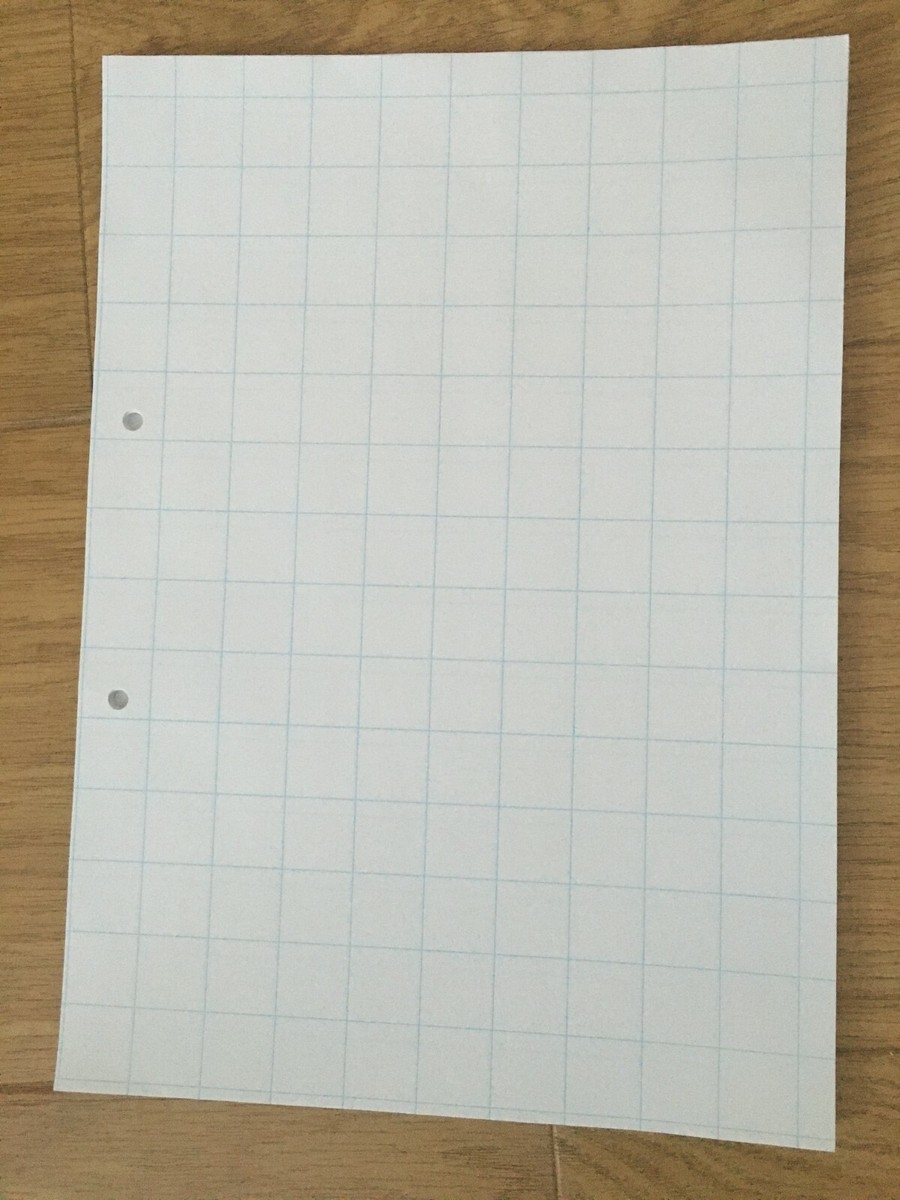 A4 Graph Paper 20MM Or 2CM Squared Grid 30 Loose Leaf Sheets Double Sided EBay de