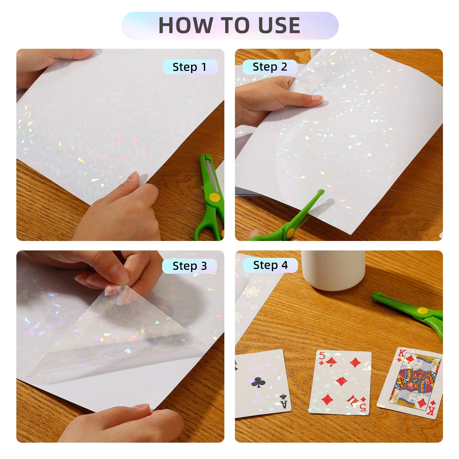 How To Use Holographic Sticker Paper