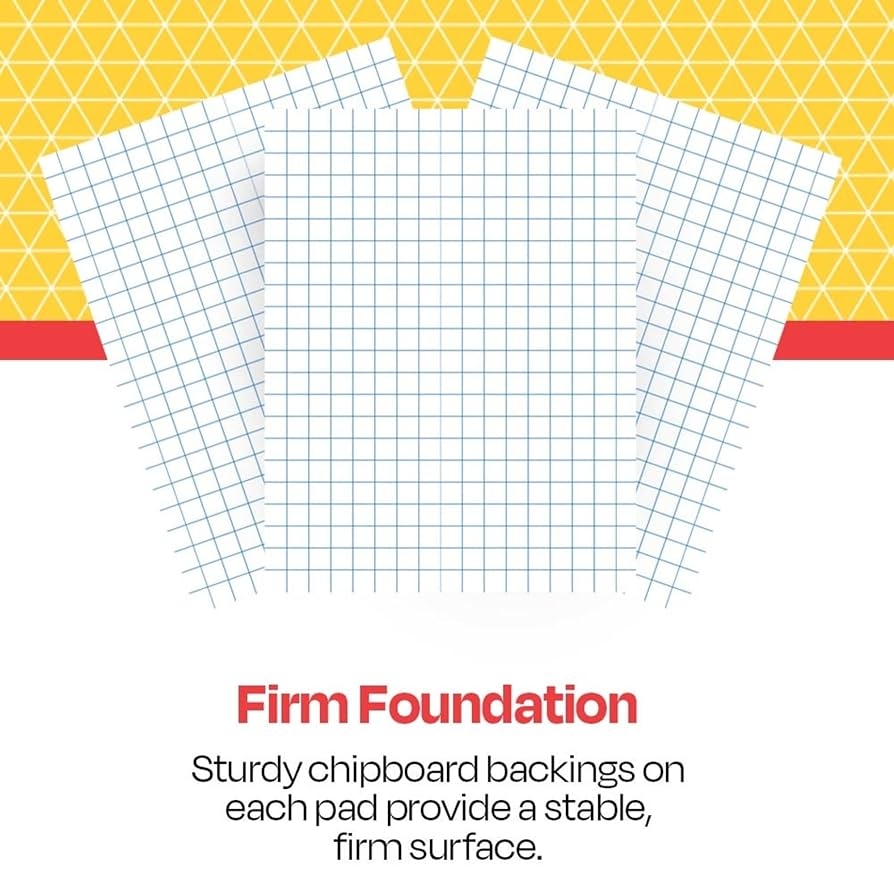 Amazon School Smart Graph Paper Pad 8 1 2 X 11 Inches 1 2 Inch Ruling 50 Sheets Pack Of 12 Pads Large Graph Paper Office Products
