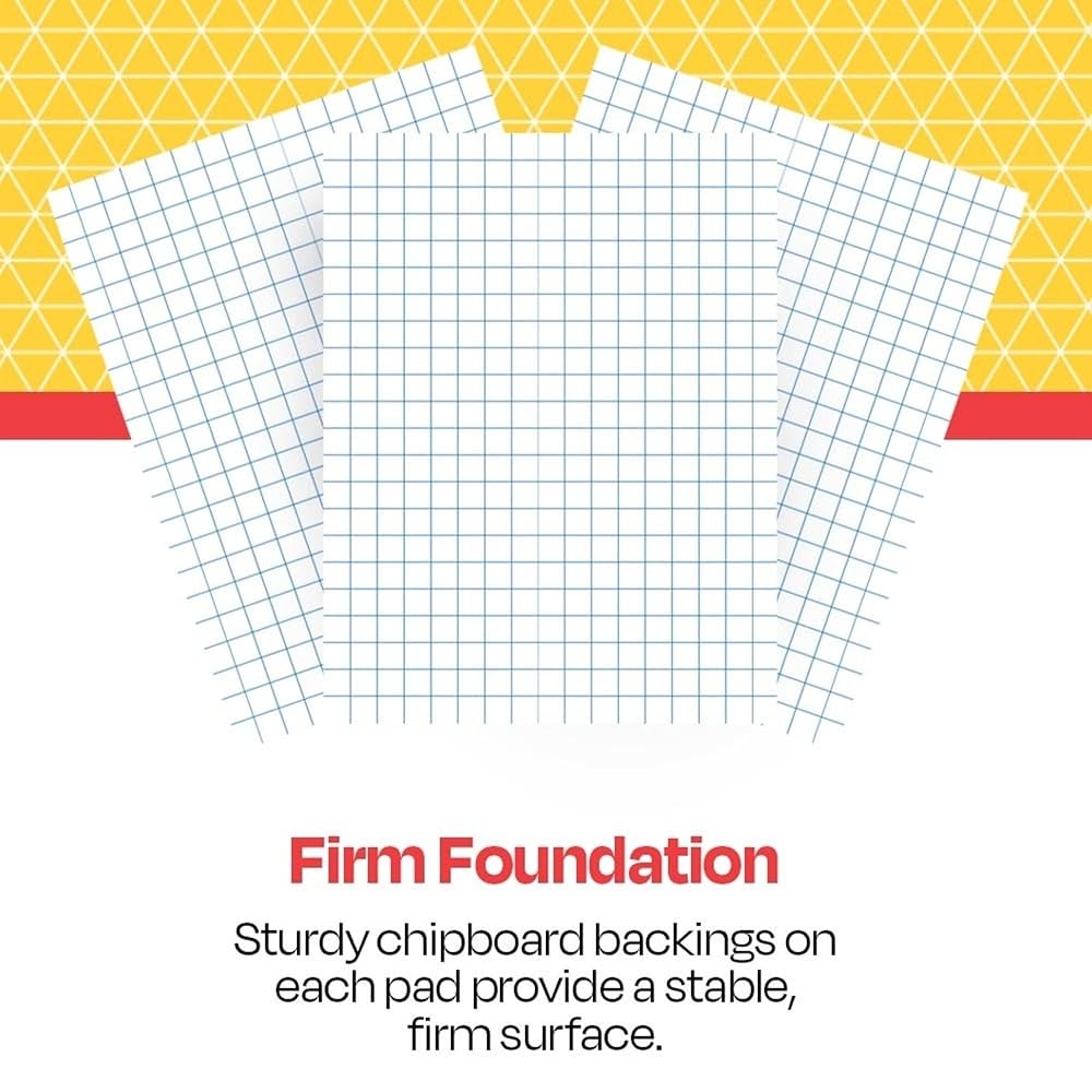 Amazon School Smart Graph Paper Pad 8 1 2 X 11 Inches 1 2 Inch Ruling 50 Sheets Pack Of 12 Pads Large Graph Paper Office Products