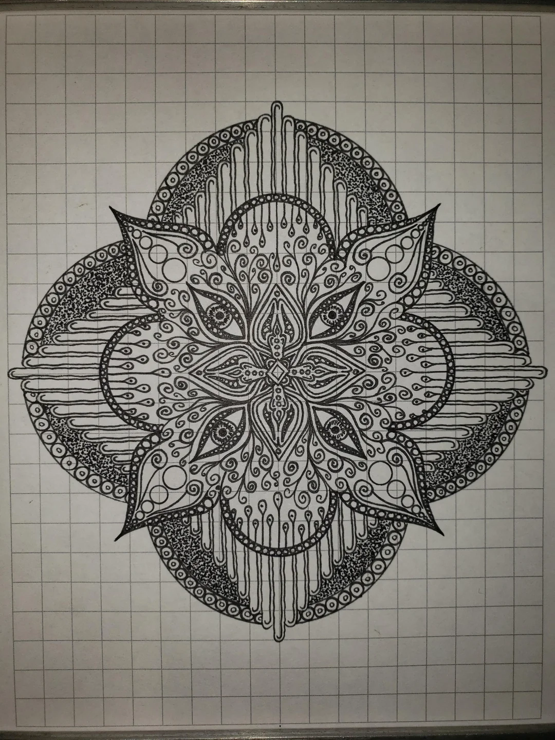 Another Graph Paper Design R Mandala
