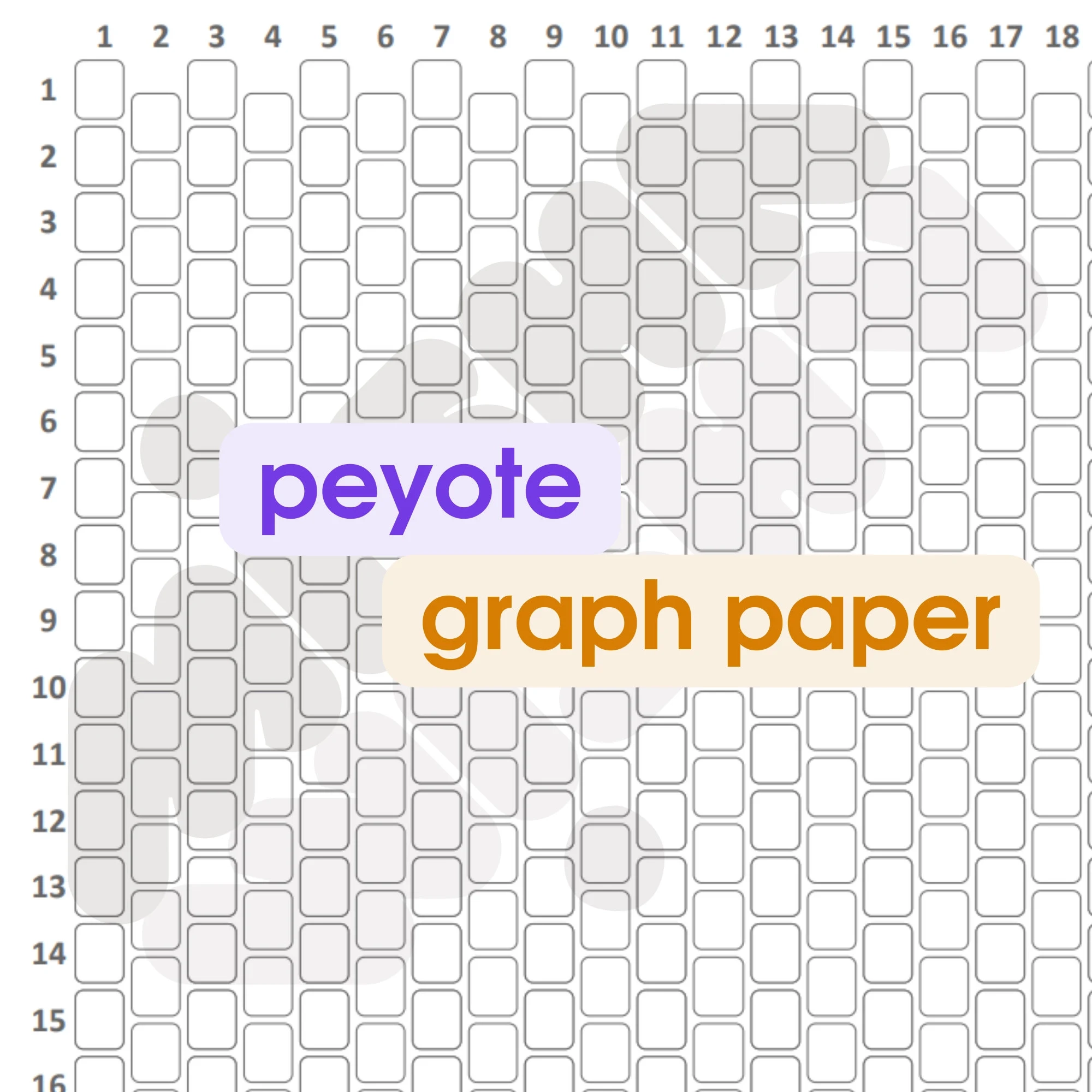 Bead Graph Paper Etsy