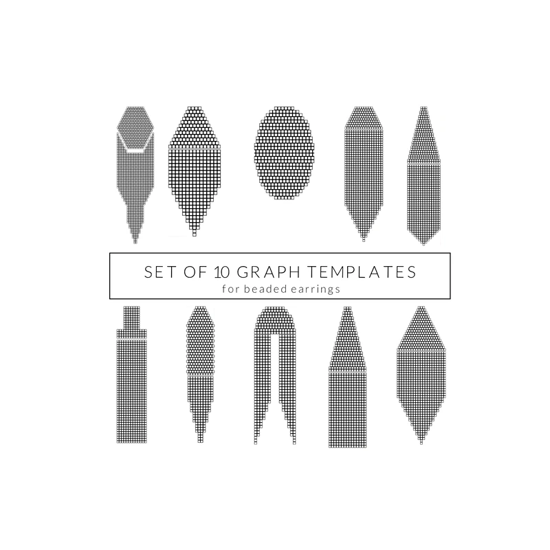 Bead Template Beading Graph Blank Template Paper Graph Pa Inspire Uplift