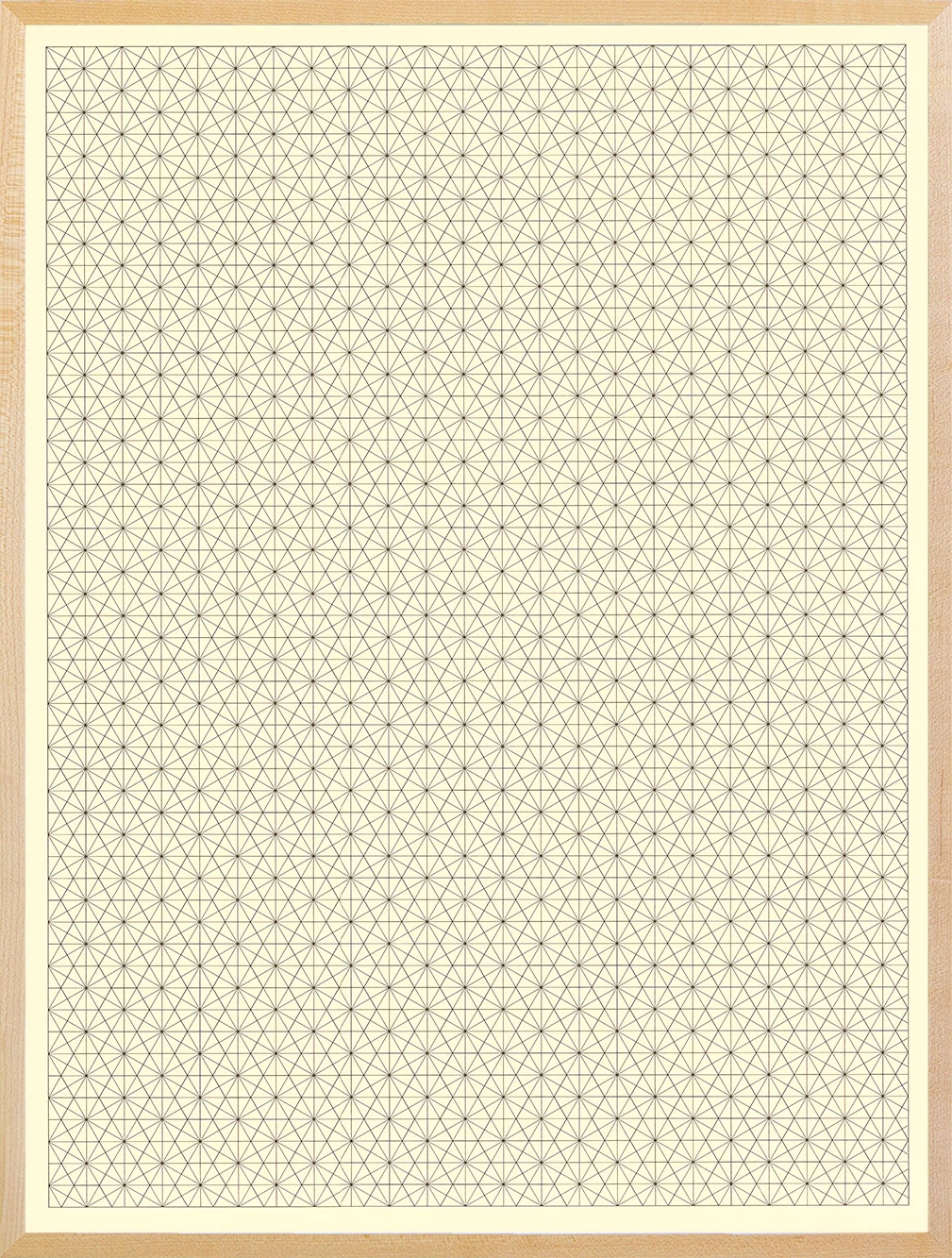 Black Bisected Hexagon Graph Paper Kayrock Screenprinting
