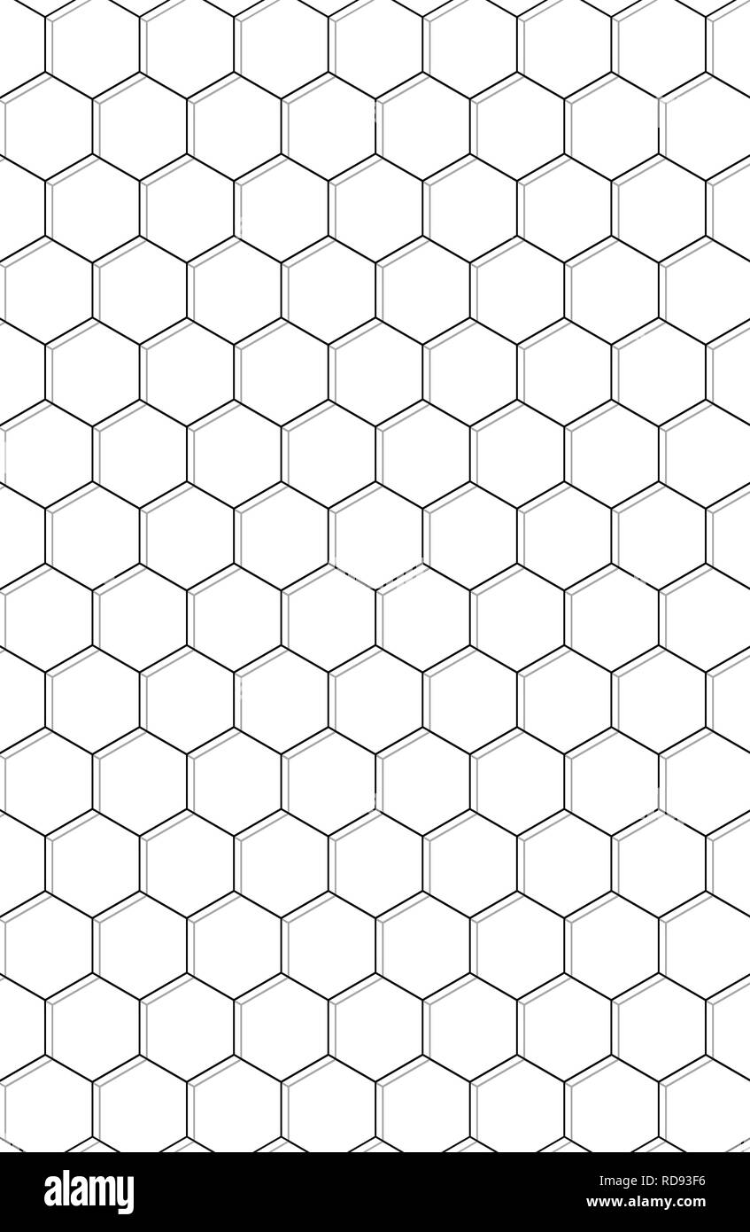 Black White Abstract Paterns Hexagon Texture Shape Honeycomb Stock Photo Alamy