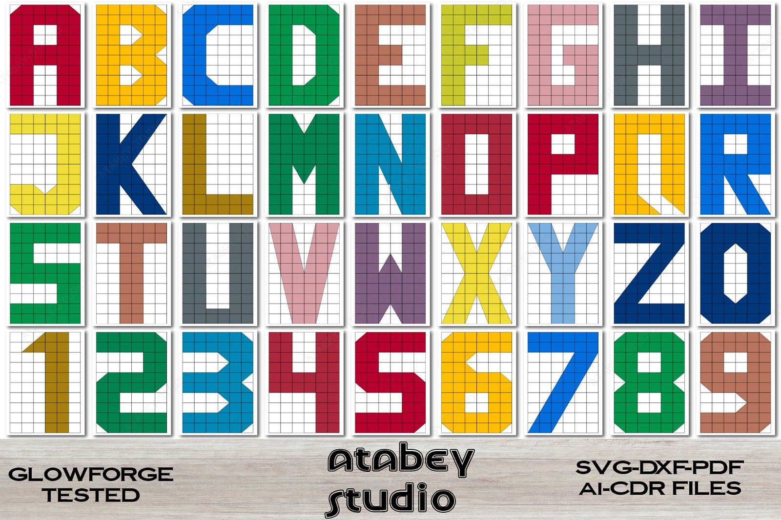 Block Deals Letters Drawing Guide Grid