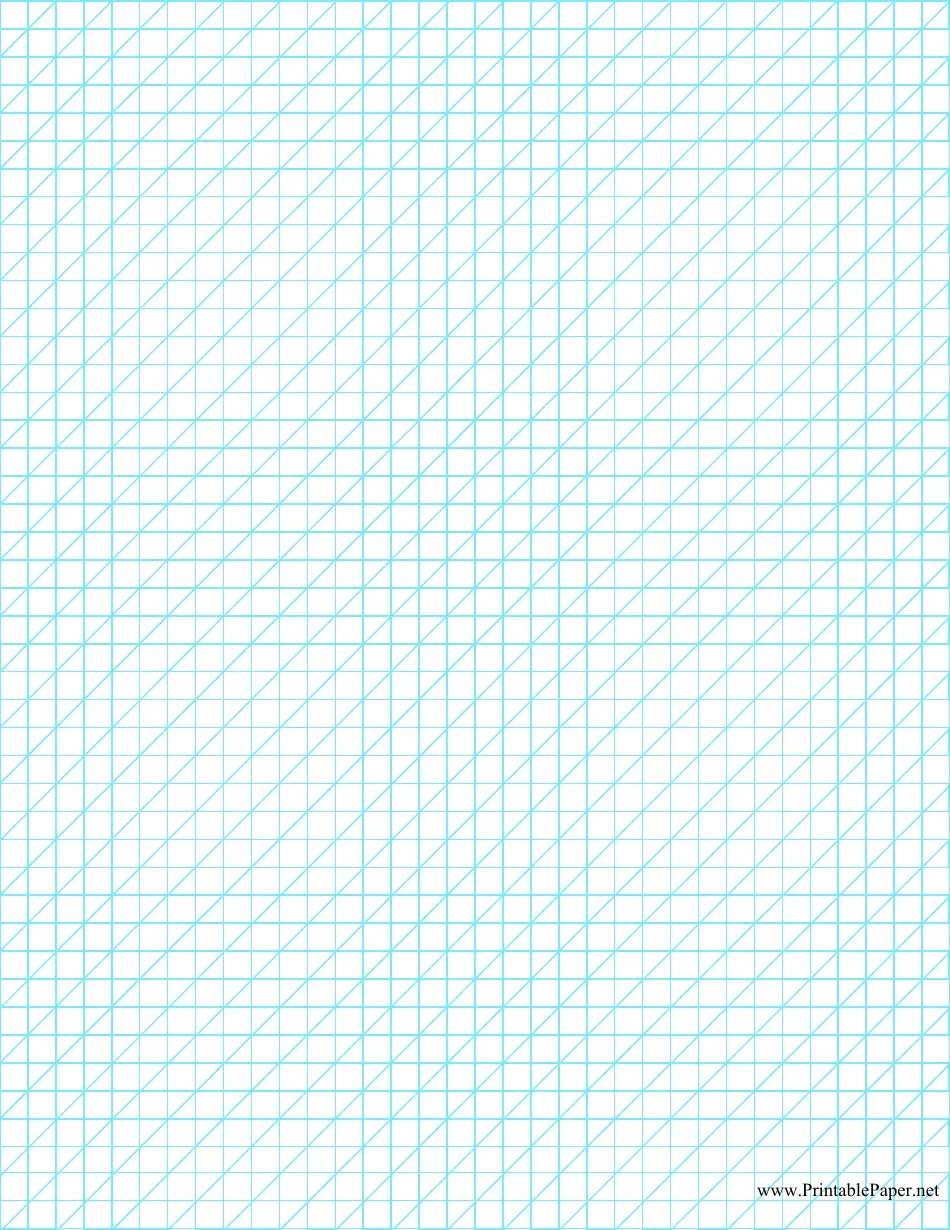 Blue Oblique 25 Inch Graph Paper Download Printable PDF Templateroller