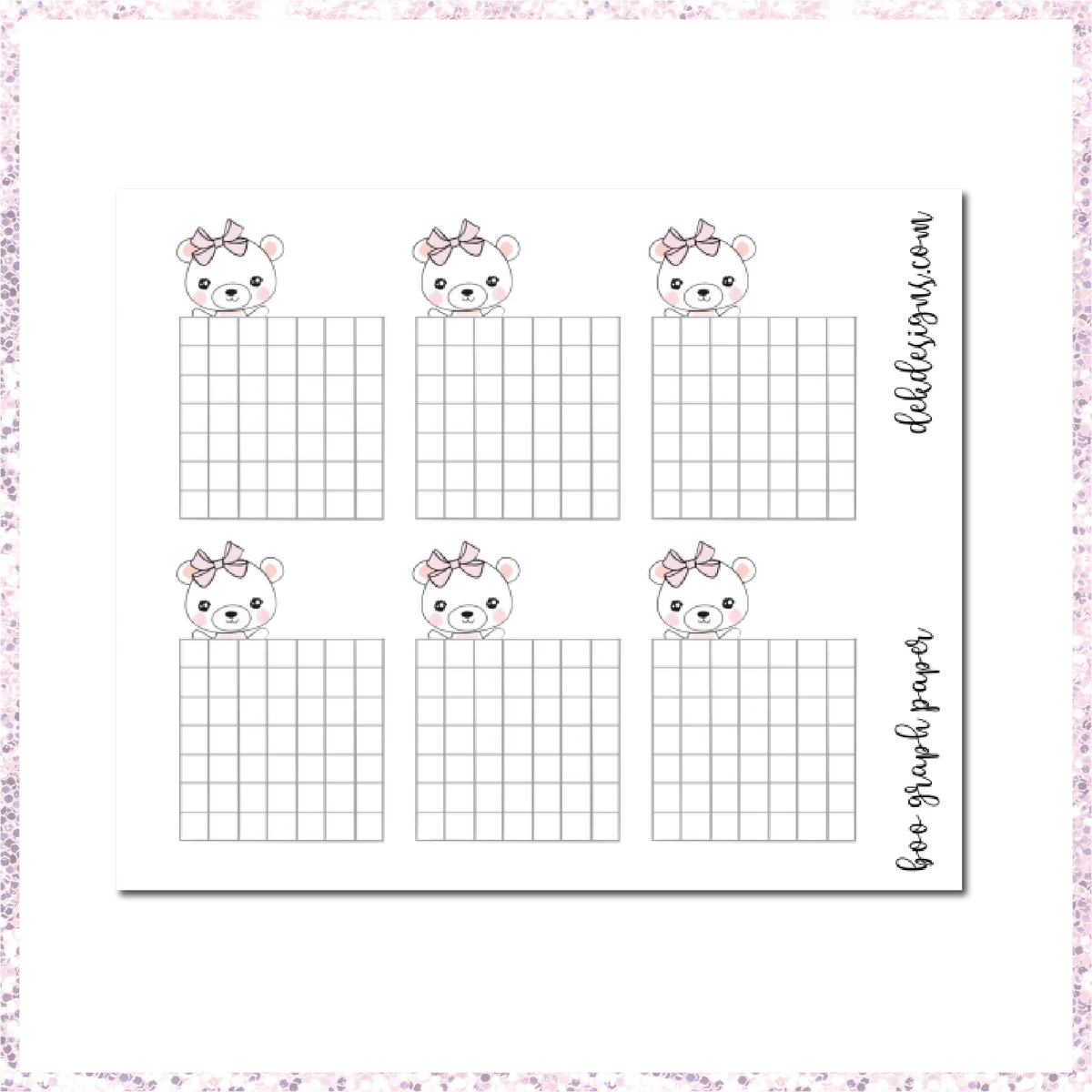 Boo Bear Graph Paper DEK Designs