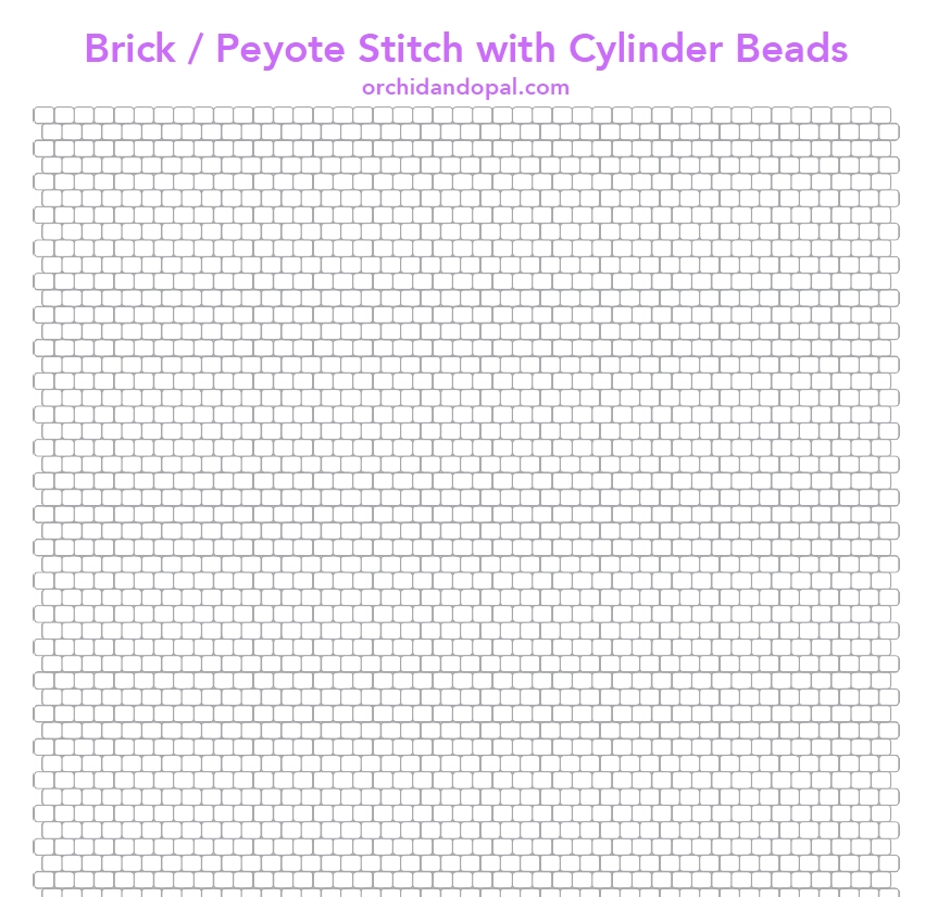 Brick Stitch Printable Beading Graph Paper Brick Stitch Earring Graph Paper Shop