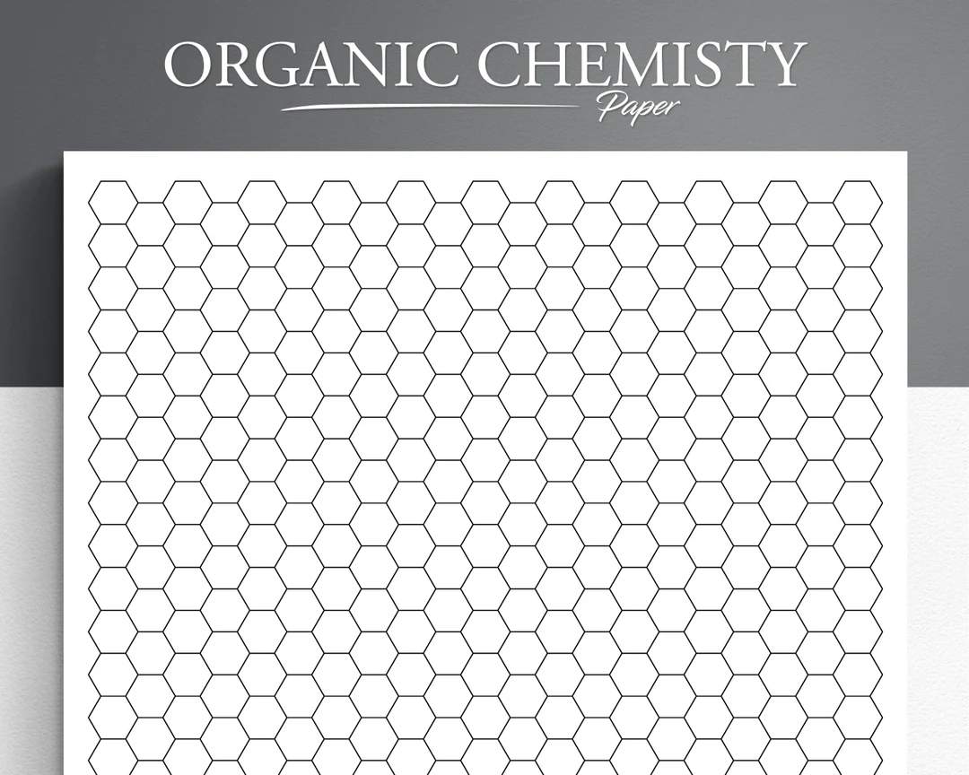Buy Printable Organic Chemistry Paper Hexagon Paper Hexagon Grid Paper Hexagonal Graph Paper Hex Paper Hexagonal Paper Online In India Etsy