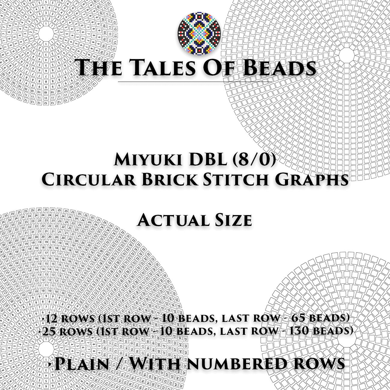 Printable Seed Bead Graph Paper