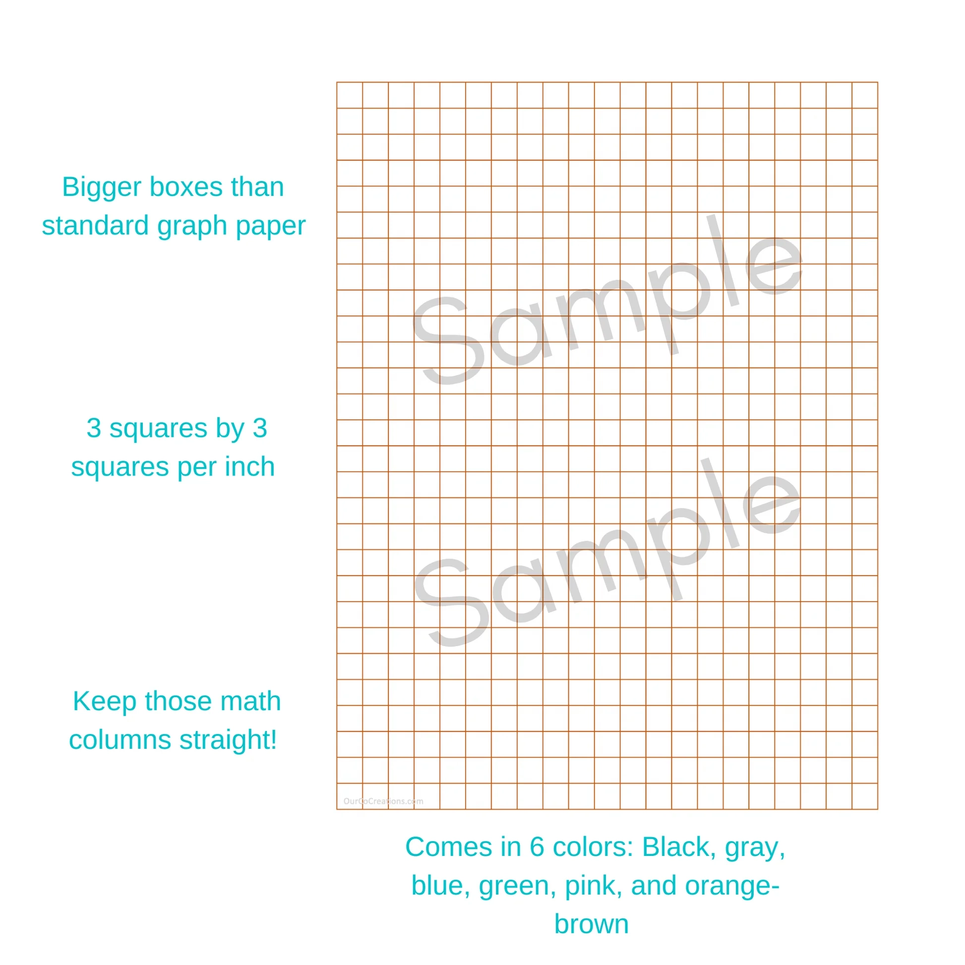 Printable Graph Paper Large Squares