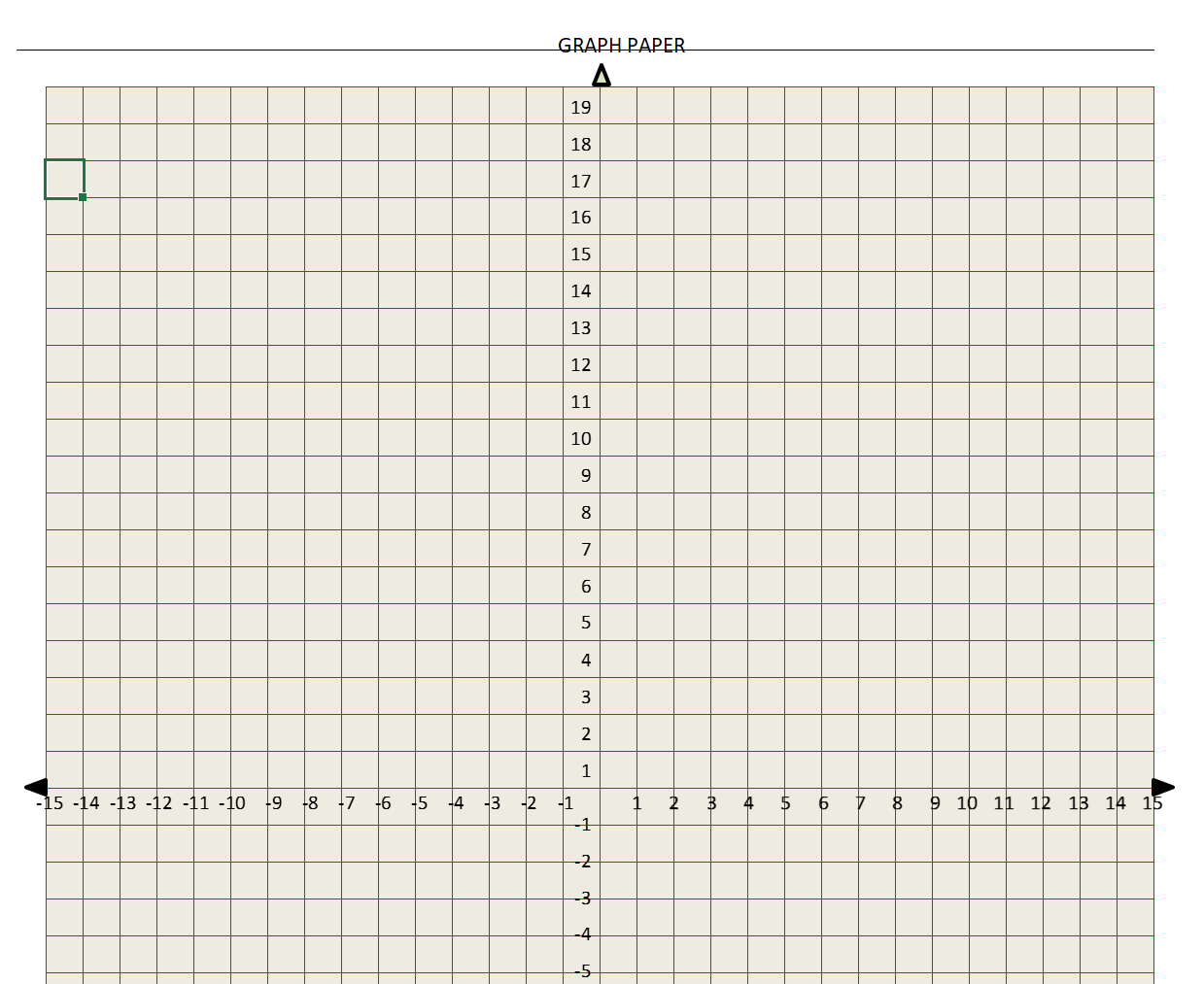 Free Printable Coordinate Graph Paper