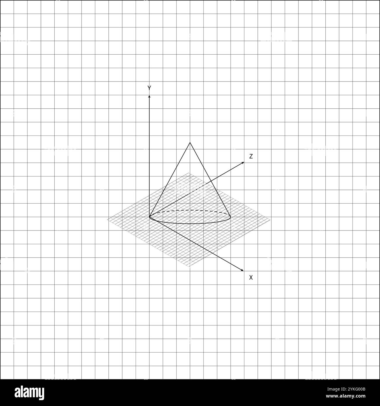 Graph Paper Coordinate Drawing