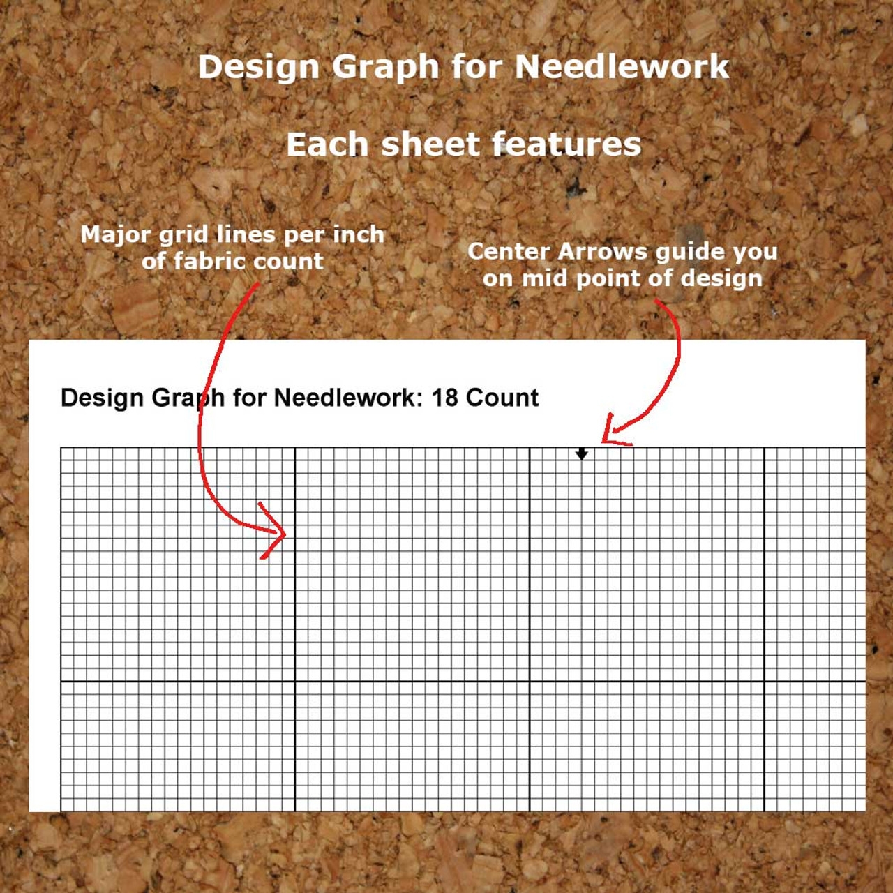 Cross Stitch Graph Paper Needlework Grid Template PDF Instant Download 10 To 22 Count Fabric Template Grid PinoyStitch