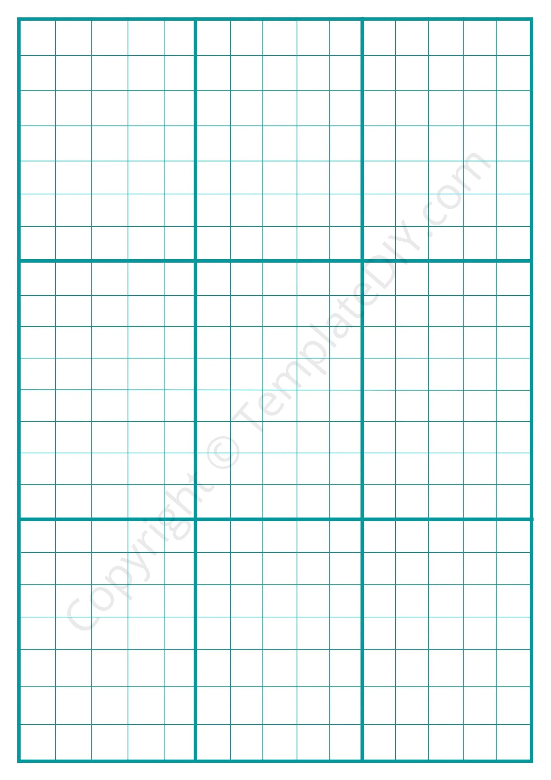 Division Graph Paper Grid Paper Printable Template In PDF