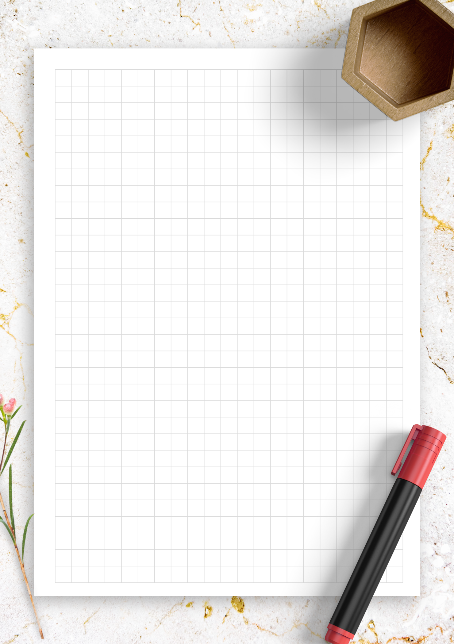 Printable 1/4 Graph Paper Free