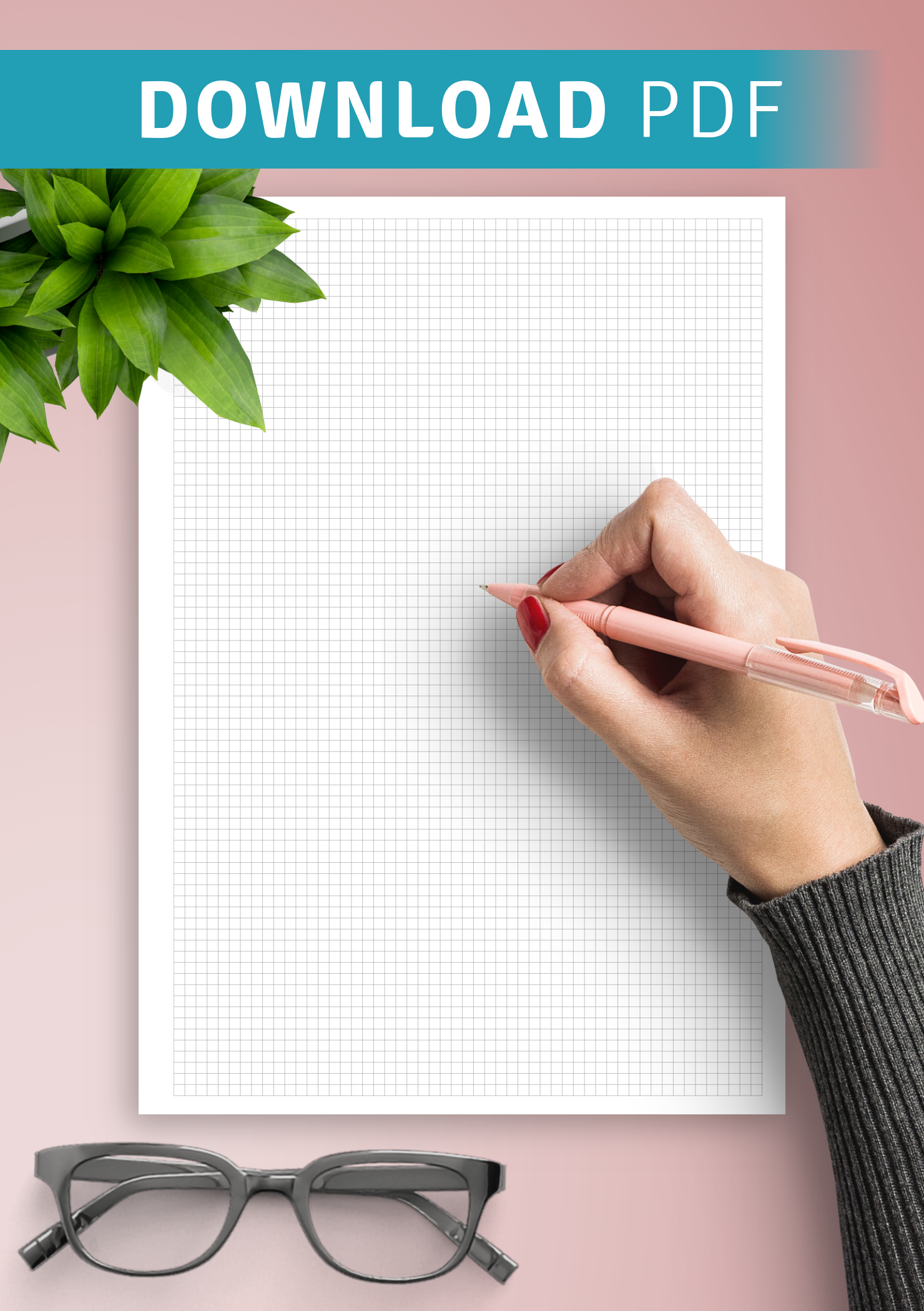 Printable Graphing Paper Green