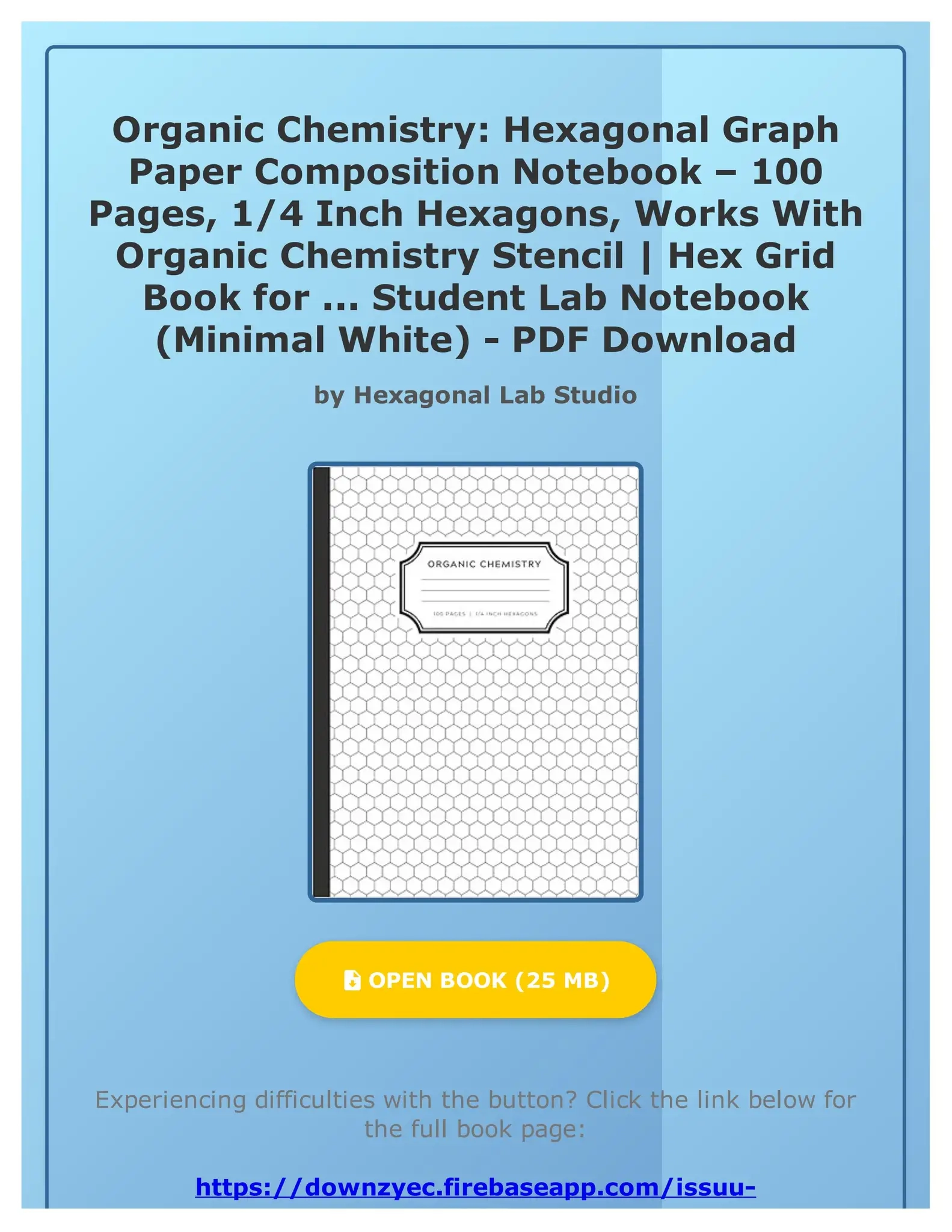 Ebook Free Organic Chemistry Hexagonal Graph Paper Composition Notebook 100 Pages 1 4 Inch Hexag By FaeTreutelgk Issuu