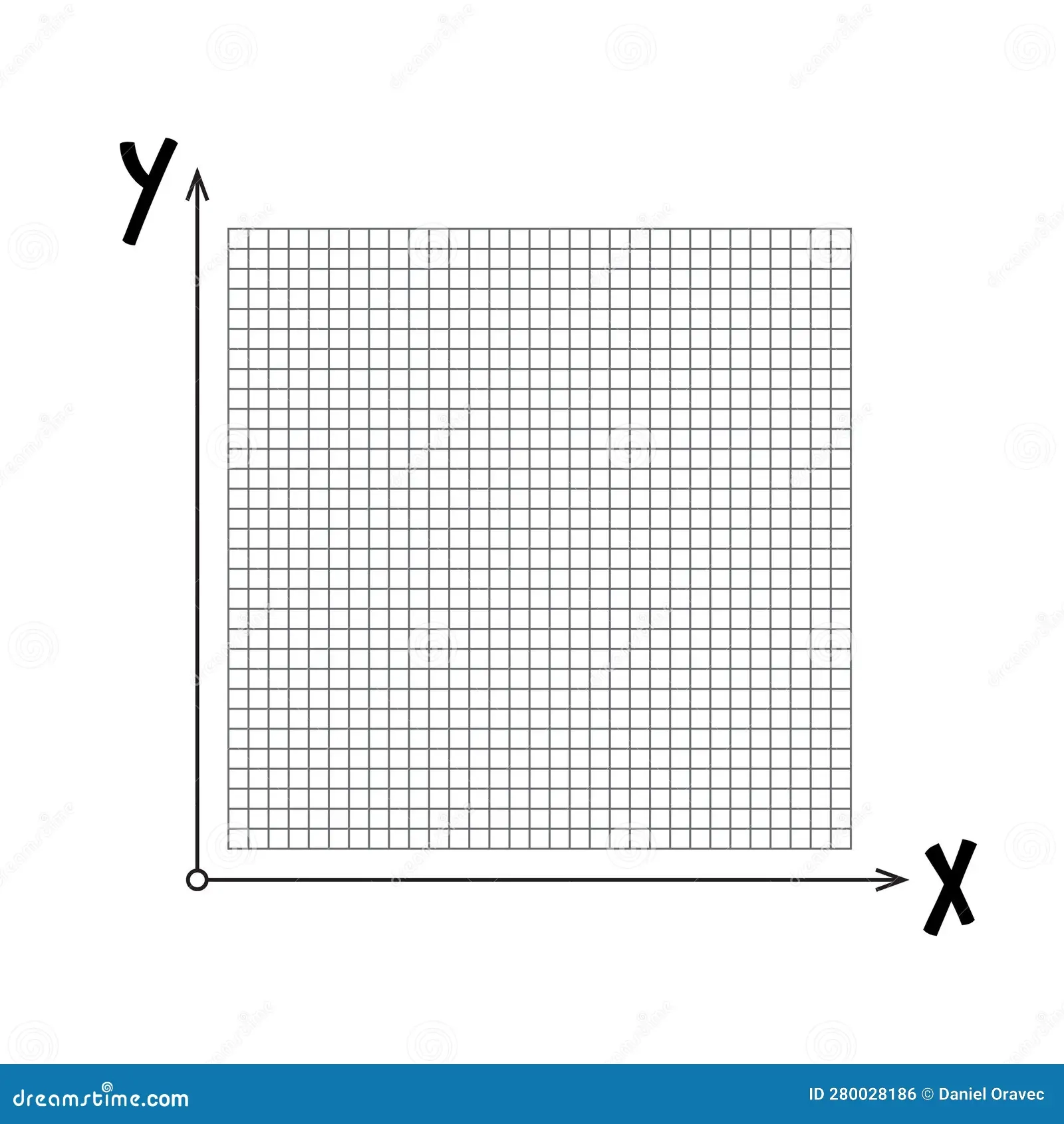 Empty Graph With X And Y Axis And Grid Stock Vector Illustration Of Science Function 280028186