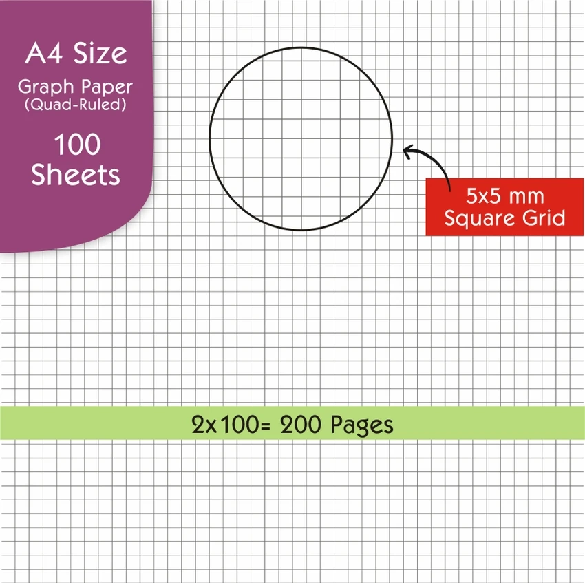 Flipkart My Diariez Graph Paper Square Grid 5x5 Mm Graph Grid A4 70 Gsm Drawing Paper Drawing Paper