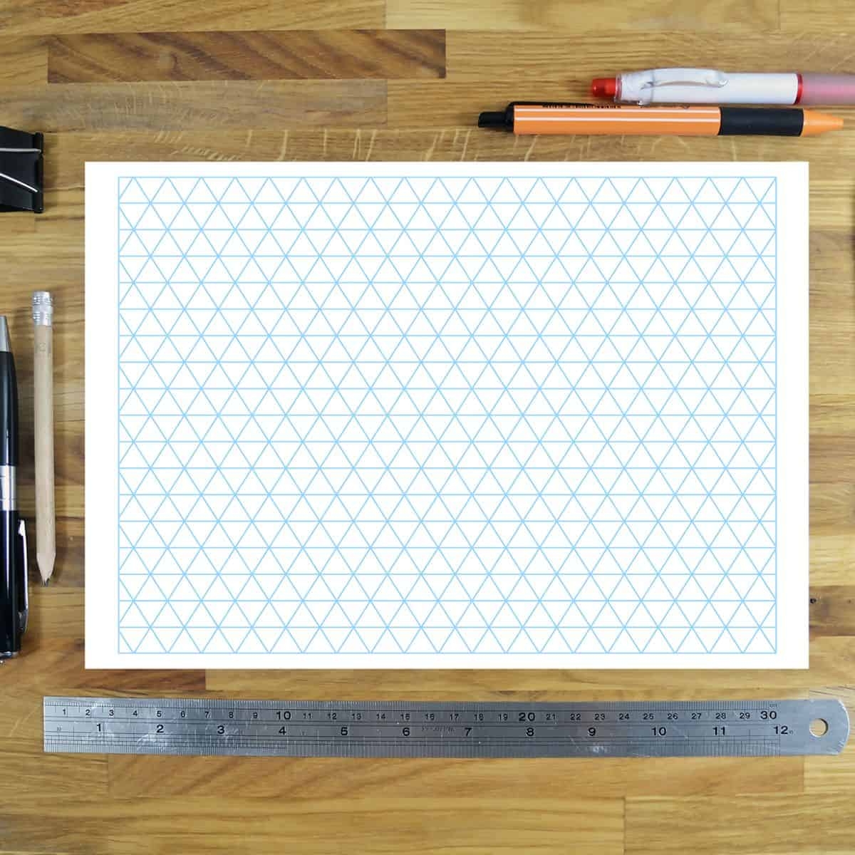 Free Isometric Paper Print