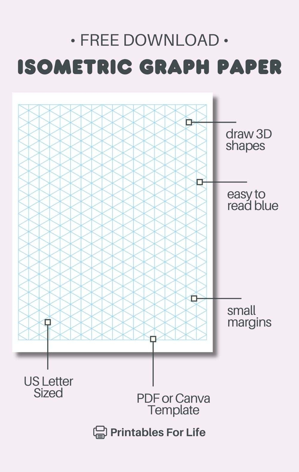 Free Printable Isometric Graph Paper