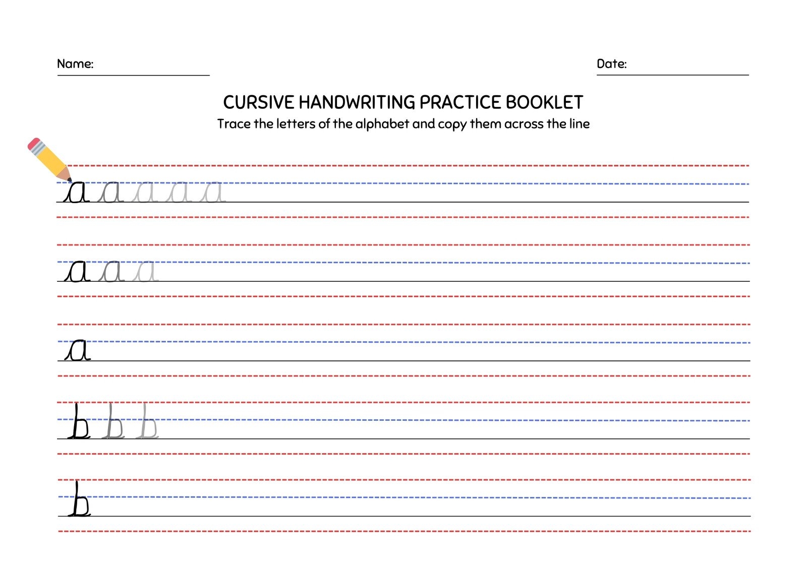 Lined Calligraphy Paper Printable