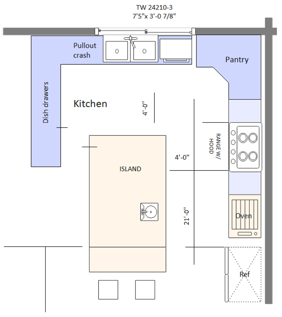 Printable Kitchen Design Graph Paper