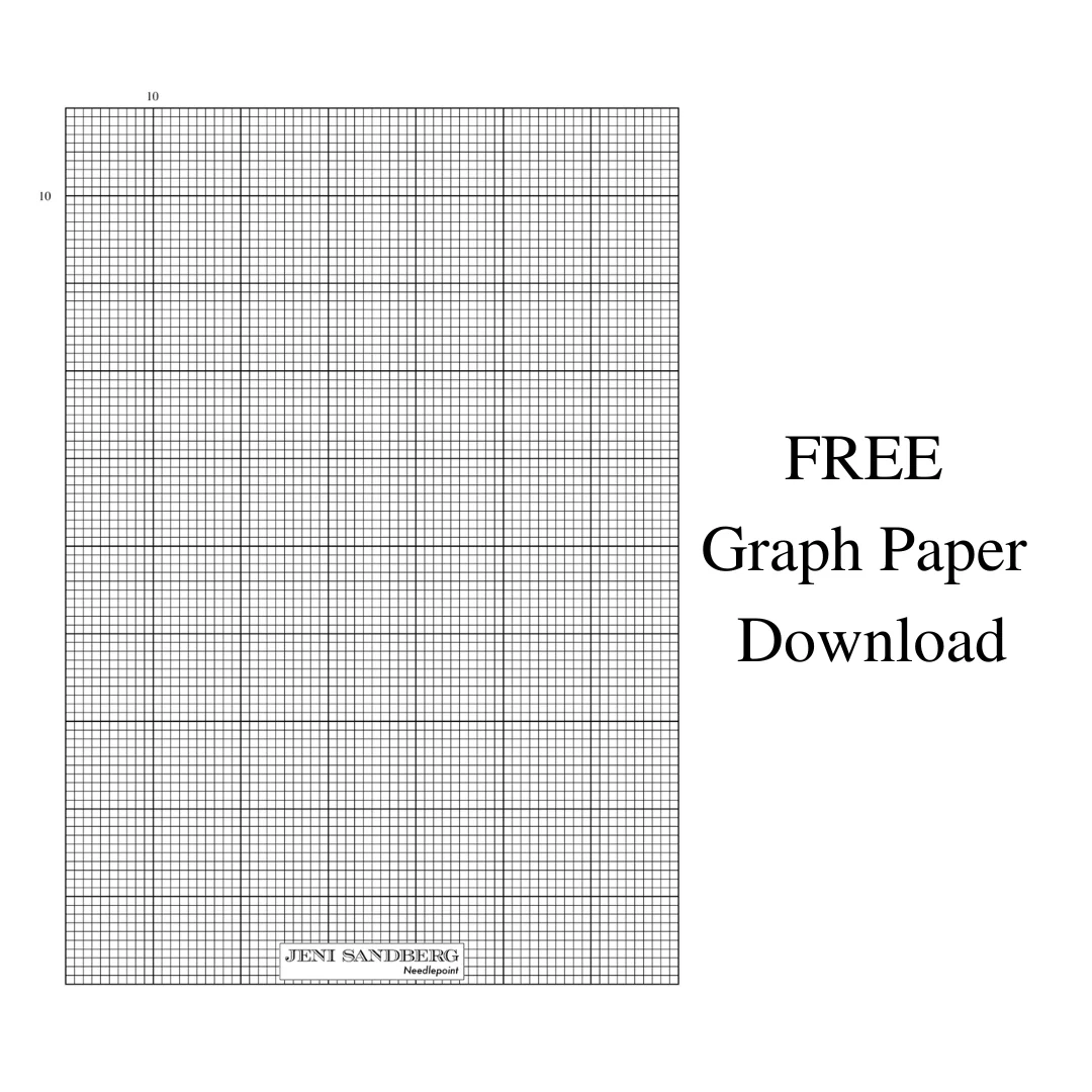 FREE Graph Paper Download For Needlepoint Charting Jeni Sandberg Needlepoint