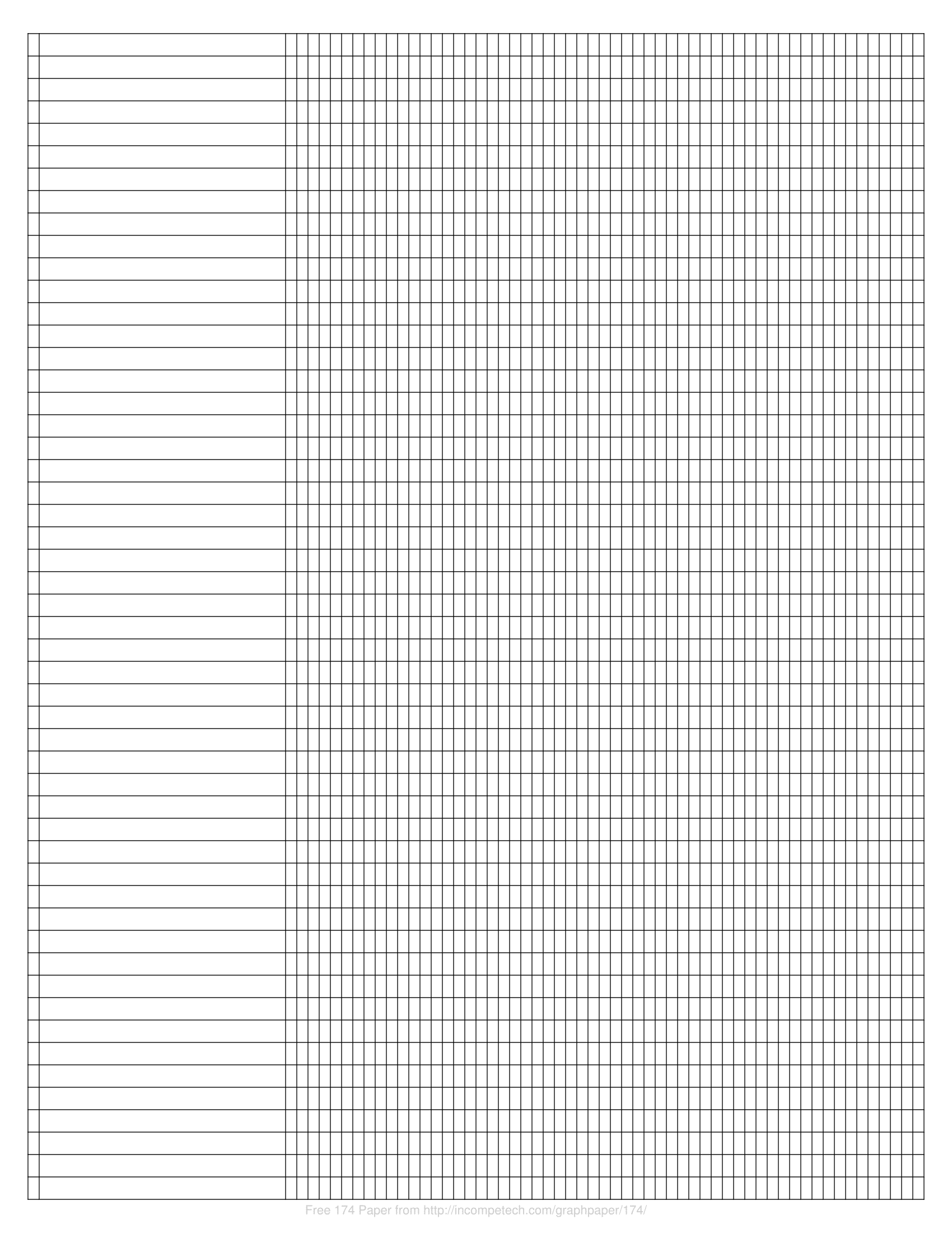 Free Online Graph Paper 174 Paper
